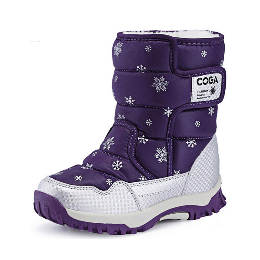 Boy's Girl's Outdoor Waterproof Cold Weather Snow Boots